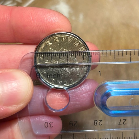 *SOLD* Italian Lira Coin 925 Sterling Silver Ring - Picture 14 of 16